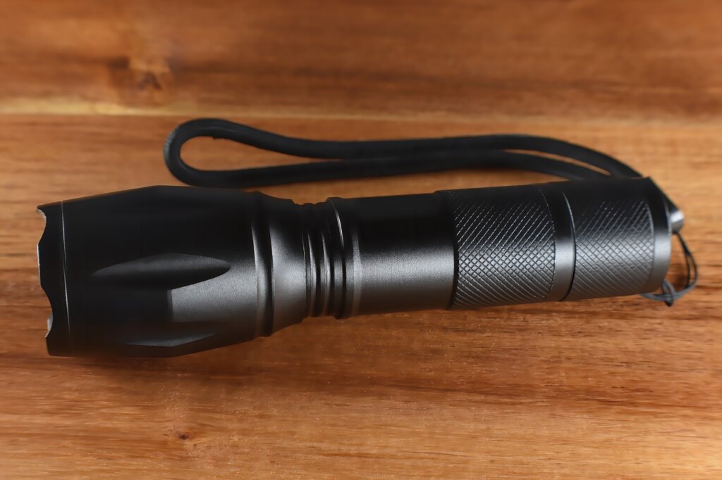 tactical flashlight, flashlight, torch