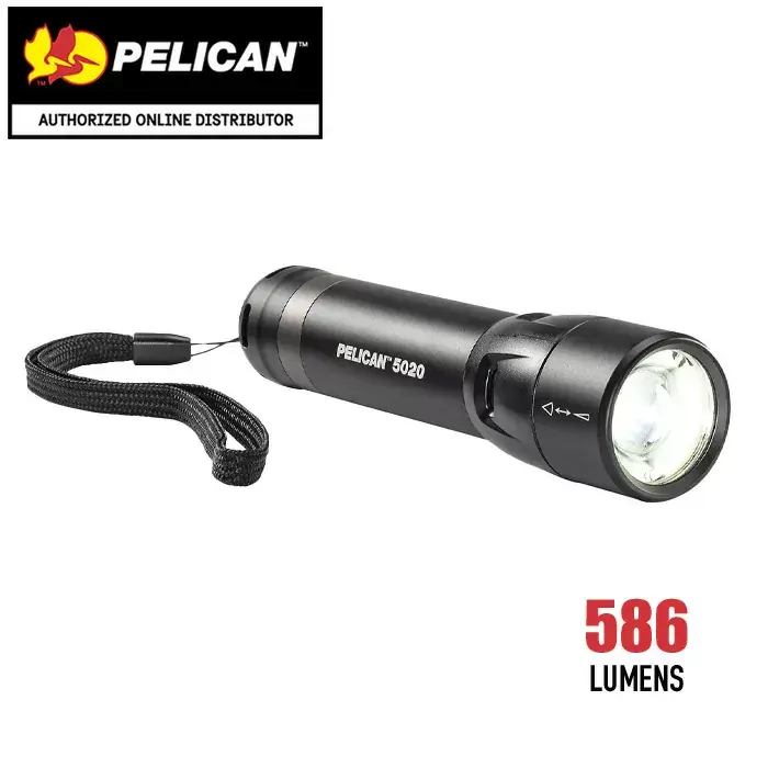 pelican 5020 adjustable focus flashlight logo